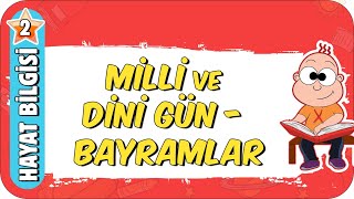 Milli Gün ve Dini Bayramlar 📕 2Sınıf Hayat Bilgisi 2023 [upl. by Adnak233]