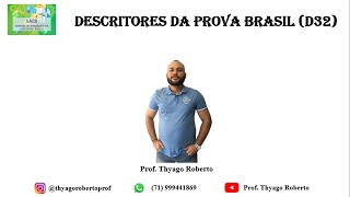 Descritores da Prova Brasil de Matemática D32 [upl. by Wyndham15]