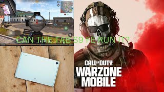 Warzone Mobile Galaxy Tab s9 fe Test Budget Tablet [upl. by Anahsohs]