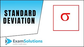 Standard Deviation  What is it and how to work it out  ExamSolutions [upl. by Ramona769]