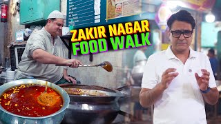 Zakir Nagar Street Food  Pahalwan Ji Lassi Zakir Nagar  Delhis Best Non Veg Street Food [upl. by Anertak]