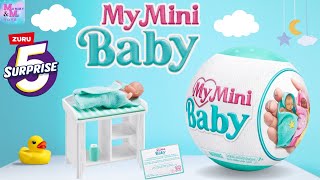 CUDDLE TIME UNBOXING ZURU 5 SURPRISE MY MINI BABY SERIES 1 [upl. by Ynaffital]