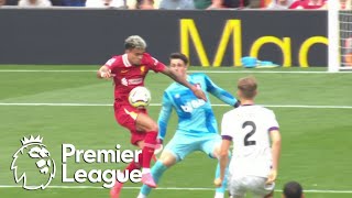 Luis Diaz slots home Liverpools opener against Bournemouth  Premier League  NBC Sports [upl. by Damales]