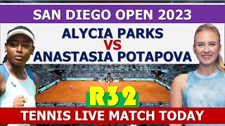 Anastasia Potapova vs Alycia Parks  San Diego Open 2023 [upl. by Delia]