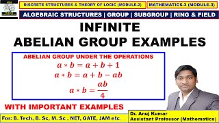 Example of Infinite Abelian Group  Infinite Abelian Group  Group Theory Examples and Solutions [upl. by Ephrem]