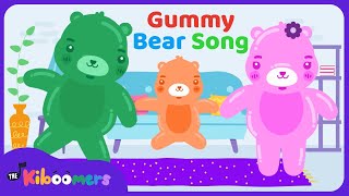 The Gummy Bear Song  Family Fun Time  The Kiboomers Dance Song for Kids [upl. by Ahsinar]