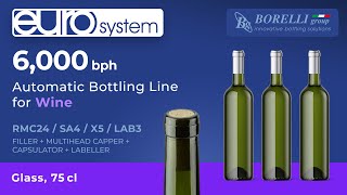 WINE – Automatic Bottling Line EURO System – Model RMC24  SA4  X5  LAB3 [upl. by Ayahc]