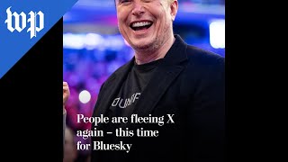 People are fleeing X again – this time for Bluesky [upl. by Halueb]