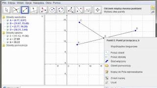 GeoGebra  Punkt przeciecia [upl. by Akkeber]