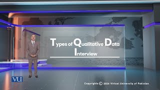 Types of Qualitative Data Interview  Research Methods in Education  EDU407Topic180 [upl. by Kolk]