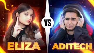 Eliza vs Aditech friendly 1 vs 1 😱🔥 [upl. by Nnasus71]