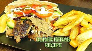 DONER KEBAB RECIPE I ڈونر کباب I डोनर कबाब COOK WITH FAIZA [upl. by Nico435]