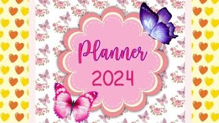 Planner 2024 para Professora Tema Borboletas [upl. by Allisurd]