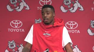 Frenso State Football KeeSean Johnson 91518 Postgame Press Conference [upl. by Clovis]