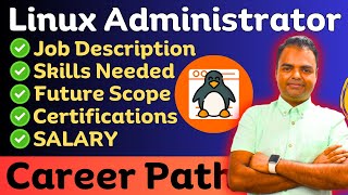 Linux Administrator Roadmap in Hindi Salary Fresher Skills Needed Job Description linuxjobs [upl. by Silvester]