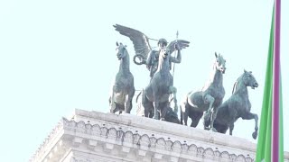 Giorno Unità Nazionale e Forze Armate la cerimonia allAltare della Patria [upl. by Lyndes]