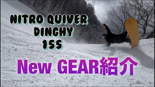 アメリカのパウダーカービングボード！！NITRO QUIVER DINGHY 155 レビュー！！ [upl. by Baerman]