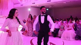 Punjabi Reception Dance Performance 2024  Gagan and Mandeep [upl. by Rainer]