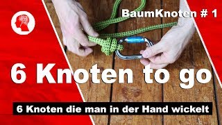 6 BaumKnoten die in der Hand gewickelt werden [upl. by Assirroc]