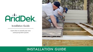 AridDek® Waterproof Deck System Installation [upl. by Adnorahc]