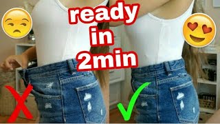 How to make jeans tight at waist without sewing machine [upl. by Arag]