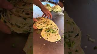 Scallion Pancake deliciousstreetfoods [upl. by Kensell633]