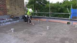 Cleaning a flat roof in Camden [upl. by Joey]