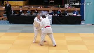 Ouchi Gari counter with Uki WazaYoko Otoshi [upl. by Onitselec]