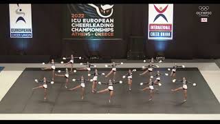 ICU Europeans 2022 Junior Pom  Team Finland FDE Juniors [upl. by Royd485]