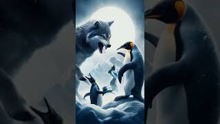 Penguin vs Wolf Hybrid youtube hybrids hybridanimals ai hybridcreatures hybridcreatures anime [upl. by Dahij896]