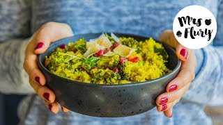 Gesundes Quinoa Brokkoli Risotto vegan  20 Minuten Rezept [upl. by Castle]