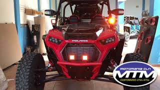 Motomania cln sistema de sonido y equipamiento POLARIS RZR turbo S [upl. by Andras813]