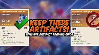 Efficient Artifact Guide SAVE YOUR RESIN  What To Keep amp What To Throw Away  Genshin Impact [upl. by Fallon763]