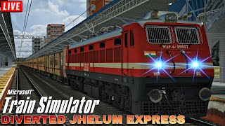 Facecam Stream • Journey in Diverted 11078 Jhelum Express • Indian Train Simulator Live • MSTS [upl. by Biegel599]