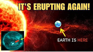 Urgent Updates A Sunspot Erupts Again And Equinox Boosts Geomagnetic Storm Risk [upl. by Abdella]