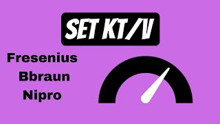 How to Set KTV  OCM data in dialysis machine fresenius  Nipro  Bbraun [upl. by Chellman]