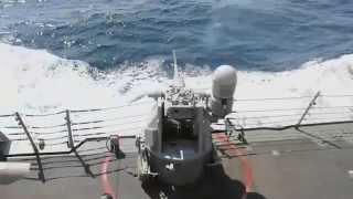 MK 38 25mm gun live fire exercise [upl. by Eitsirc]