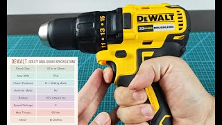 DeWALT DCD777 Drill Driver Review How To Use Demo Specifications [upl. by Burrell]