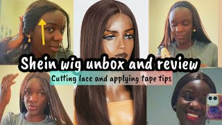 GRWM Shein Synthetic Wig unbox and review [upl. by Ramej]