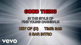 Fine Young Cannibals  Good Thing Karaoke [upl. by Bria]