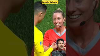 Players vs Female Referees 😳 shorts football [upl. by Novelc]