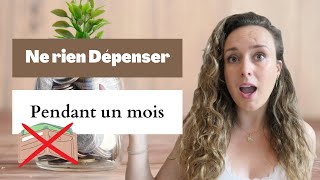 MOIS BLANC  Défi frugal  Dépenser le moins possible pendant un mois  Mon bilan [upl. by Adham]