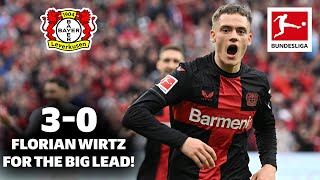 FLORIAN WIRTZ WONDERGOAL  Leverkusen With One Hand on the Bundesliga Title 🏆⚽️ [upl. by Mureil]