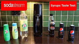 NEW Pepsi 7UP Sodastream 2023 Syrups Taste Test TMB [upl. by Orfinger]