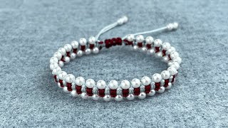 DIY Your Beaded Bracelet Tutorial  Easy Bracelet Making Ideas  How to Make Bracelet with Bead [upl. by Veneaux]