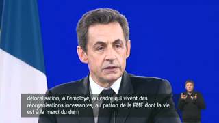 Discours de Nicolas Sarkozy à Villepinte [upl. by Aynotak]