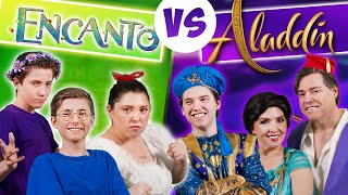 Disney Battle  Encanto vs Aladdin  Sharpe Family Singers 🎤🎵 [upl. by Neelrak852]