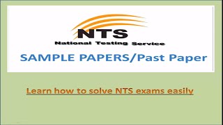 nts test preparation  nts sample papers  nts paper pattern [upl. by Kcered]