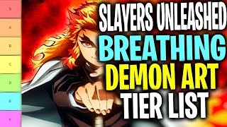 Slayers Unleashed Breathing Tier List  Slayers Unleashed Demon Art Tier List Roblox [upl. by Bonacci]