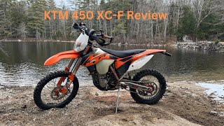 2013 KTM 450 XCF Review [upl. by Eenwat]